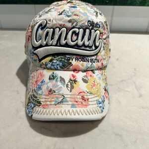 Robin Ruth Cancun Floral Cap with Embroidery